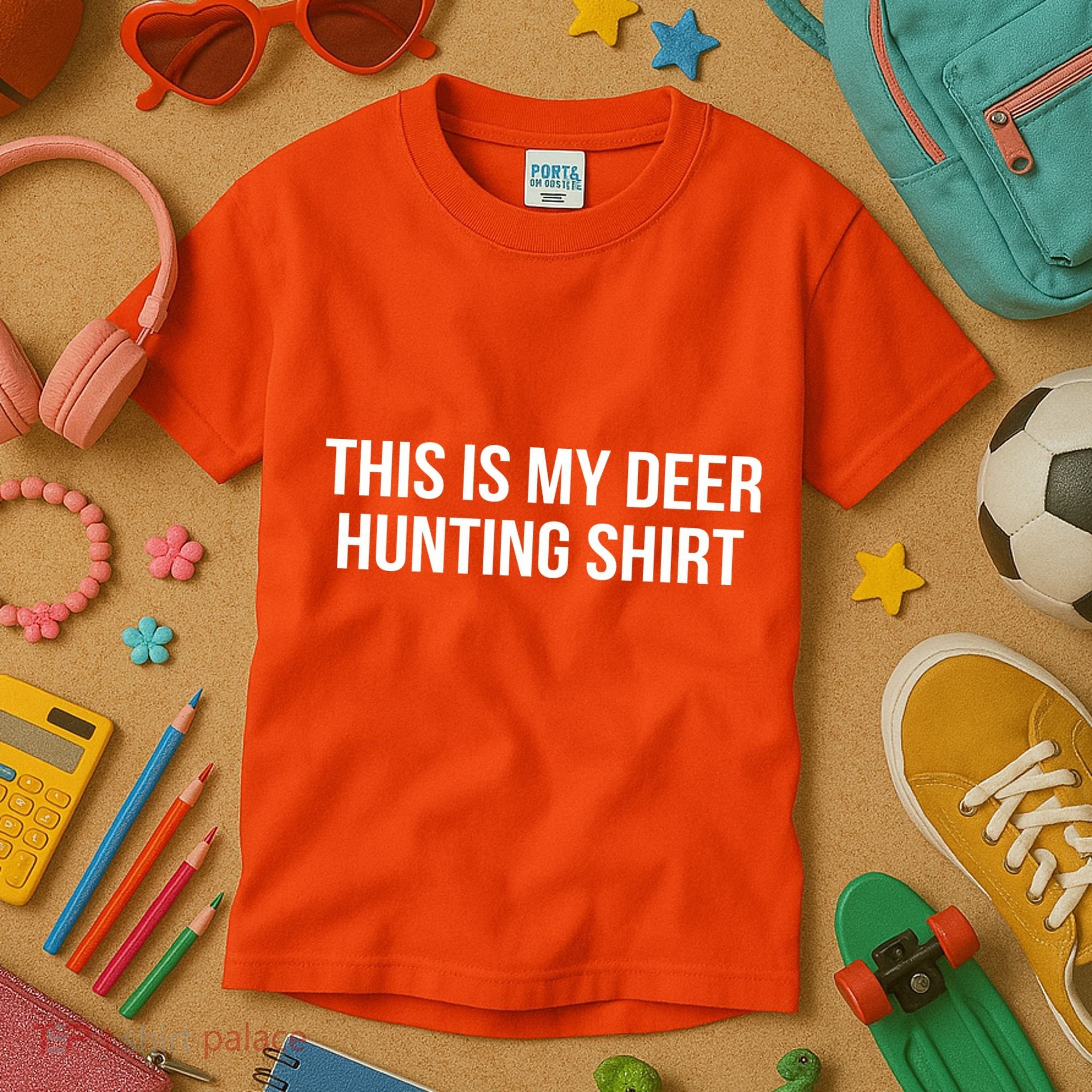 This Is My Deer Hunting Shirt Funny Kids T-Shirt
