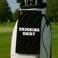 This Is My Drinking Shirt College Text Golf Towel thumb 2