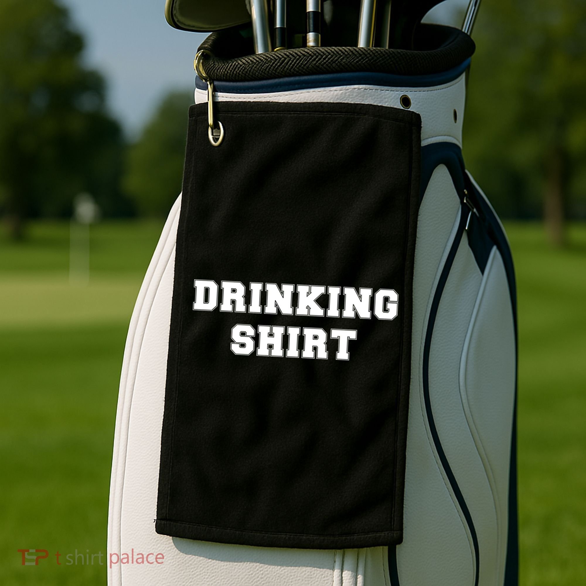 This Is My Drinking Shirt College Text Golf Towel