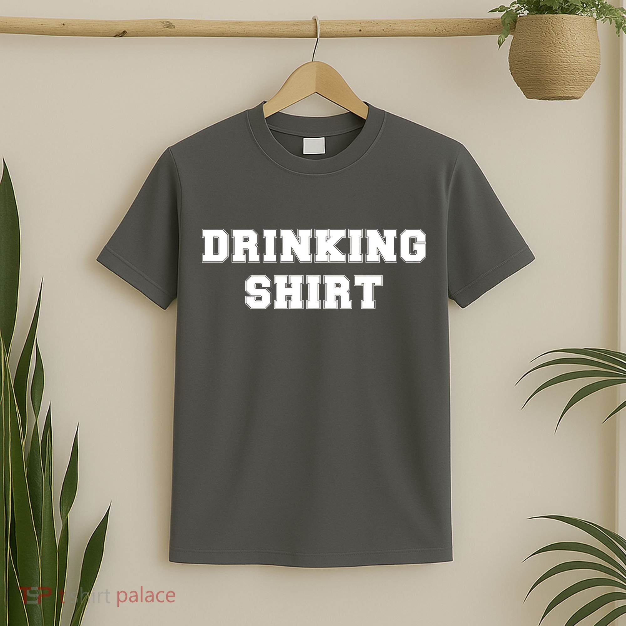 This Is My Drinking Shirt College Text T-Shirt
