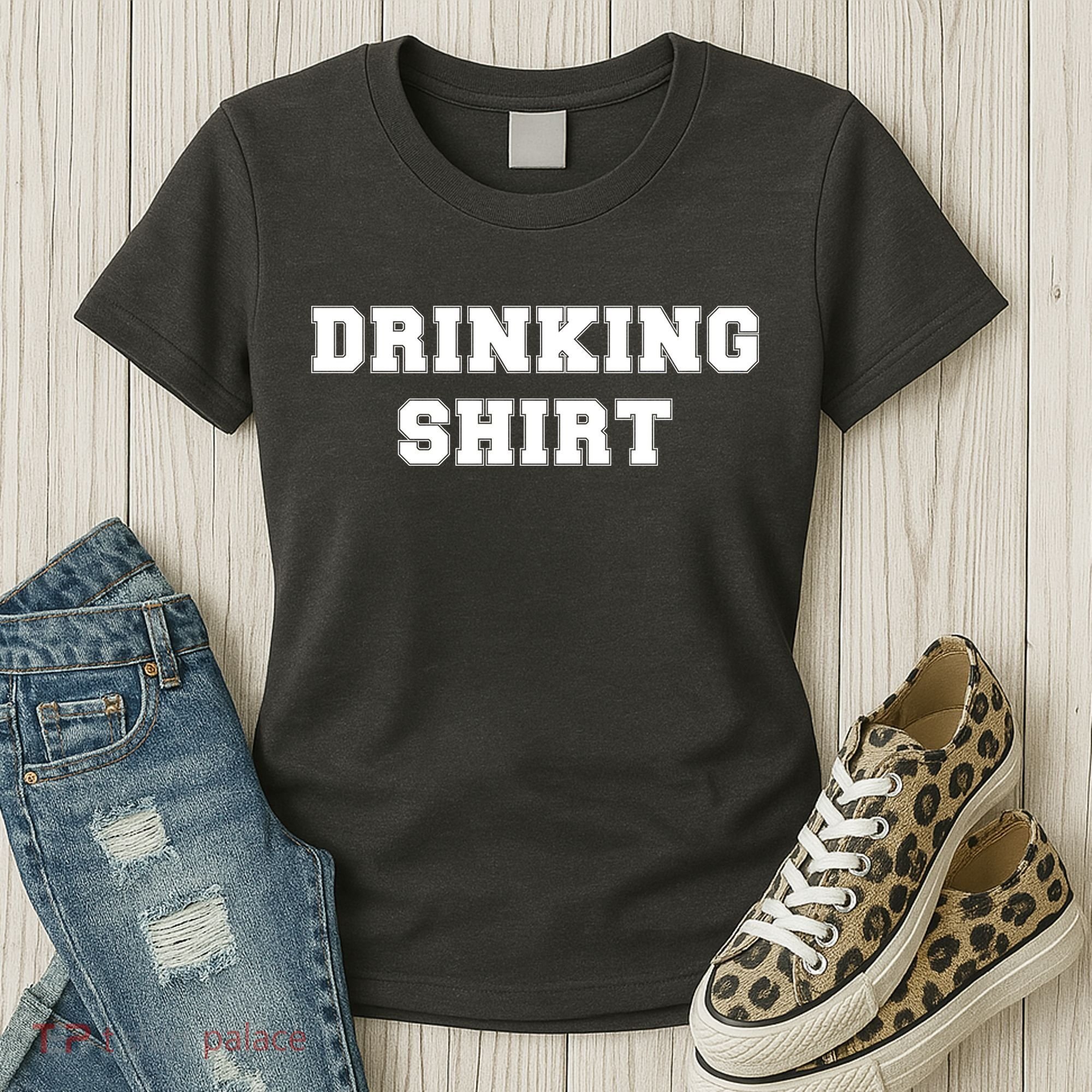 This Is My Drinking Shirt College Text Women's T-Shirt
