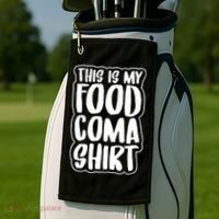 This is My Food Coma Golf Towel thumb 2