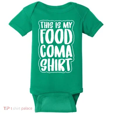 This is My Food Coma Baby Bodysuit