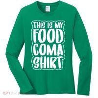 This is My Food Coma Women's Long Sleeve Shirt thumb 0