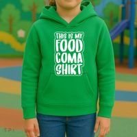 This is My Food Coma Kids Hoodie thumb 3