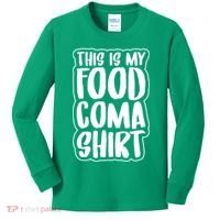This is My Food Coma Kids Long Sleeve Shirt thumb 0