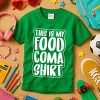 This is My Food Coma Kids T-Shirt thumb 3