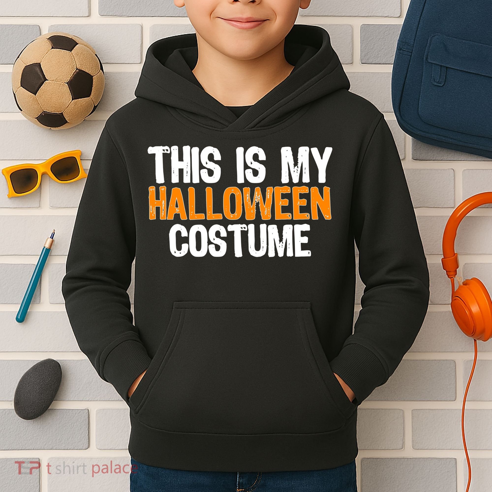 This Is My Halloween Costume Kids Hoodie