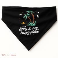 This Is My Happy Place Summer Life USA-Made Doggie Bandana thumb 0