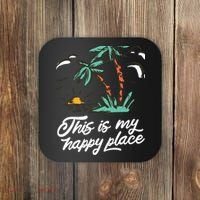This Is My Happy Place Summer Life Coaster thumb 0