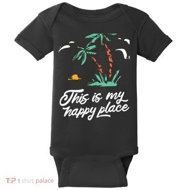 This Is My Happy Place Summer Life Baby Bodysuit