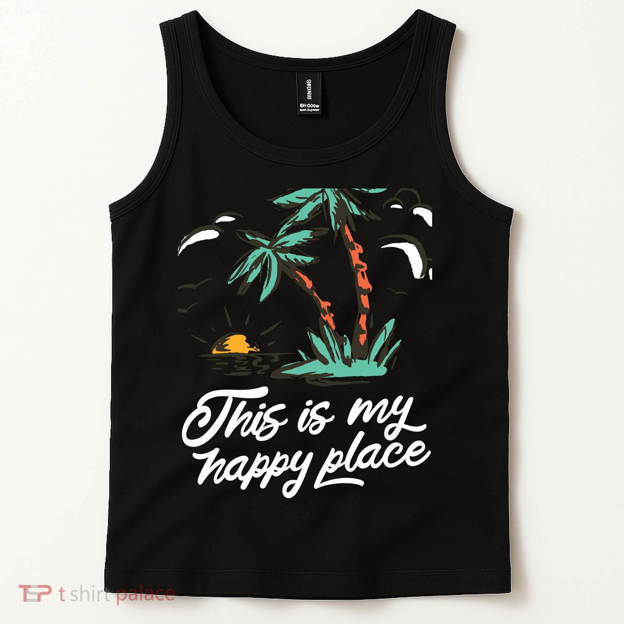 This Is My Happy Place Summer Life Tank Top