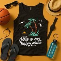 This Is My Happy Place Summer Life Tank Top thumb 4