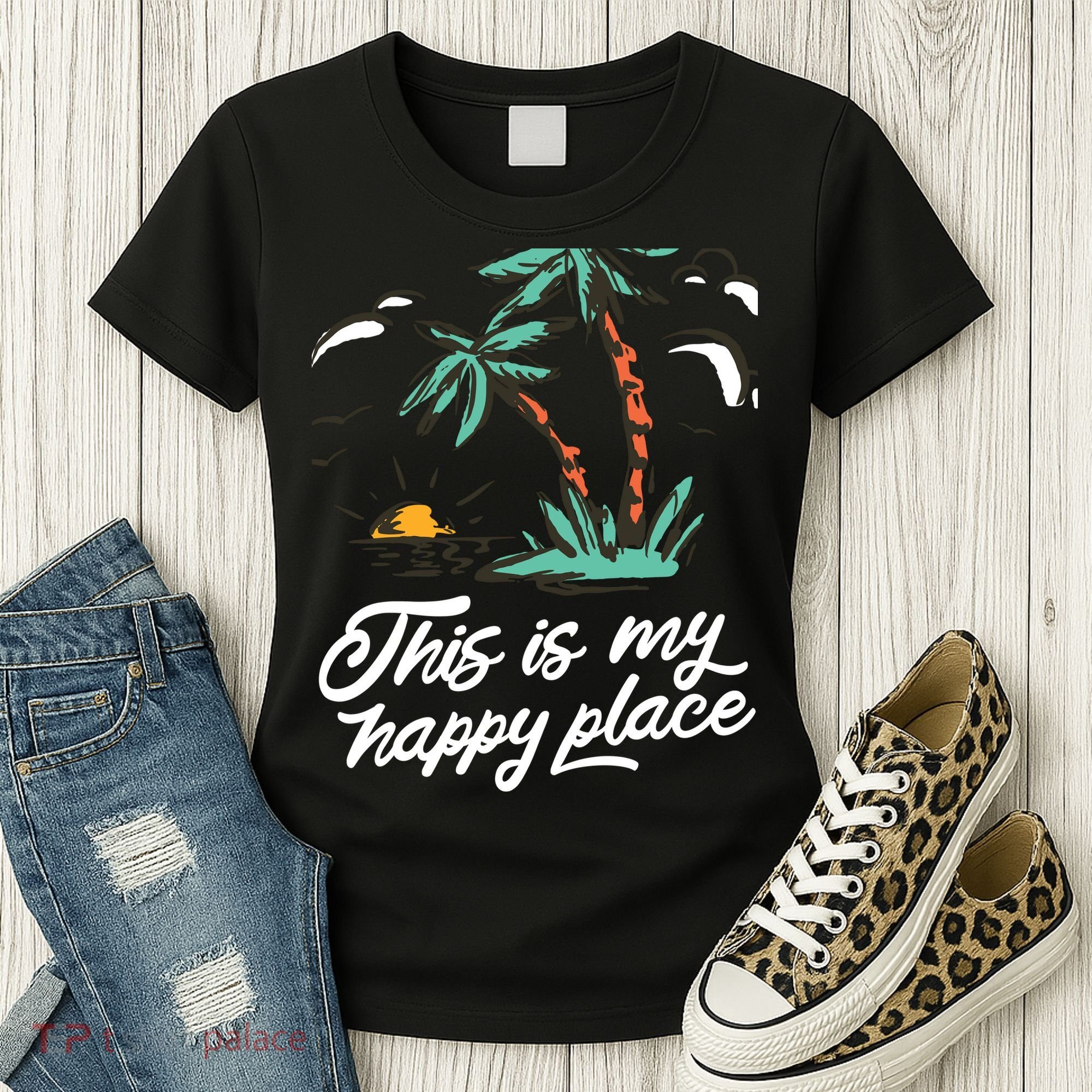 This Is My Happy Place Summer Life Women's T-Shirt