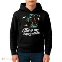 This Is My Happy Place Summer Life Kids Hoodie thumb 4