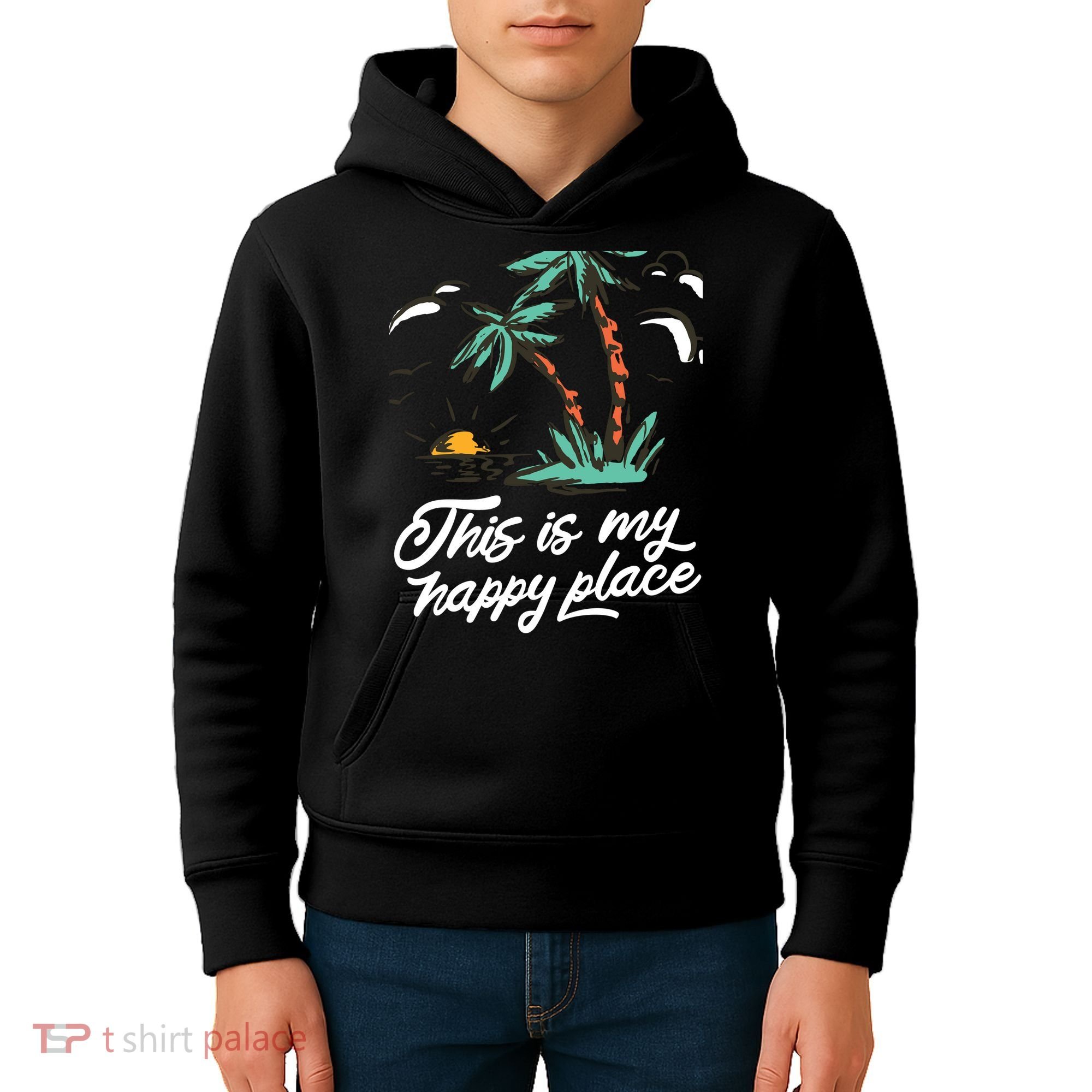 This Is My Happy Place Summer Life Kids Hoodie
