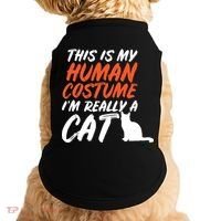 This Is My Human Cat Costume Doggie Tank thumb 0