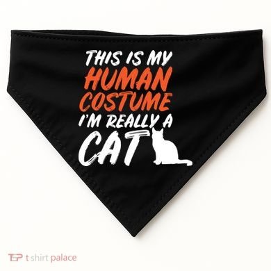 This Is My Human Cat Costume USA-Made Doggie Bandana