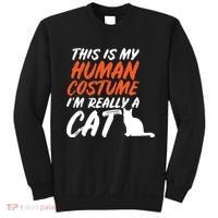 This Is My Human Cat Costume Sweatshirt thumb 0