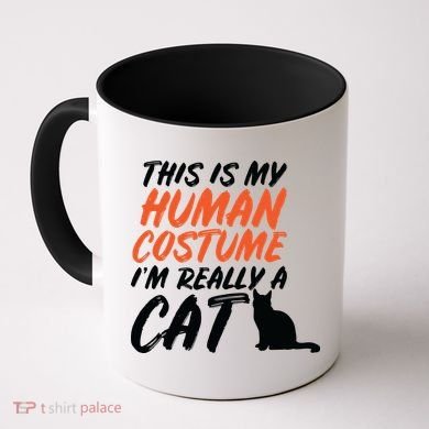 This Is My Human Cat Costume Coffee Mug
