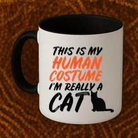 This Is My Human Cat Costume Coffee Mug thumb 2