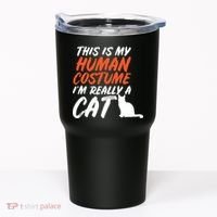 This Is My Human Cat Costume Tumbler thumb 0