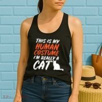 This Is My Human Cat Costume Women's Tank Top thumb 2