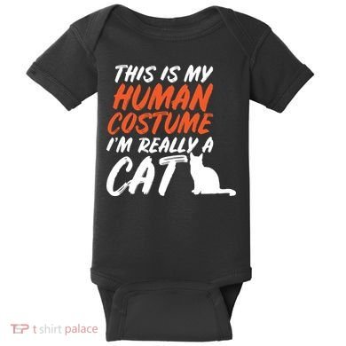 This Is My Human Cat Costume Baby Bodysuit