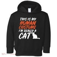 This Is My Human Cat Costume Toddler Hoodie thumb 0