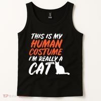 This Is My Human Cat Costume Tank Top thumb 2
