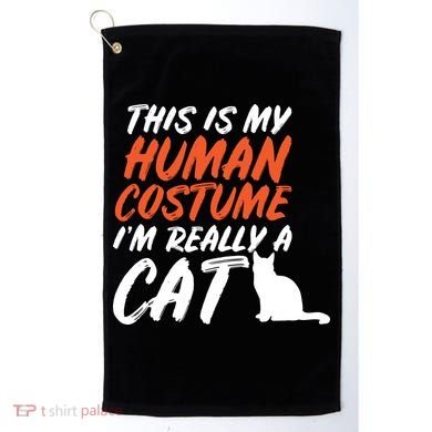 This Is My Human Cat Costume Golf Towel