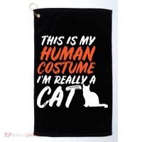 This Is My Human Cat Costume Golf Towel thumb 0
