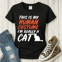 This Is My Human Cat Costume Women's T-Shirt thumb 3