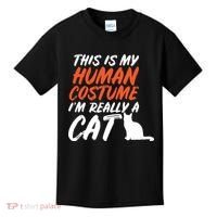 This Is My Human Cat Costume Kids T-Shirt thumb 0