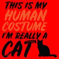 This Is My Human Cat Costume Santa Hat thumb 1