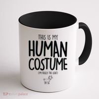 This Is My Human Costume  I'm Really a Goat Coffee Mug thumb 1