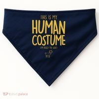 This Is My Human Costume  I'm Really a Goat USA-Made Doggie Bandana thumb 0