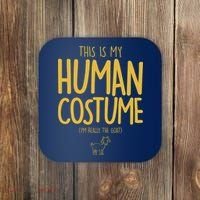 This Is My Human Costume  I'm Really a Goat Coaster thumb 0
