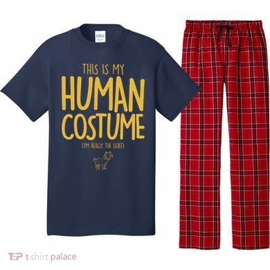 This Is My Human Costume  I'm Really a Goat Pajama Set