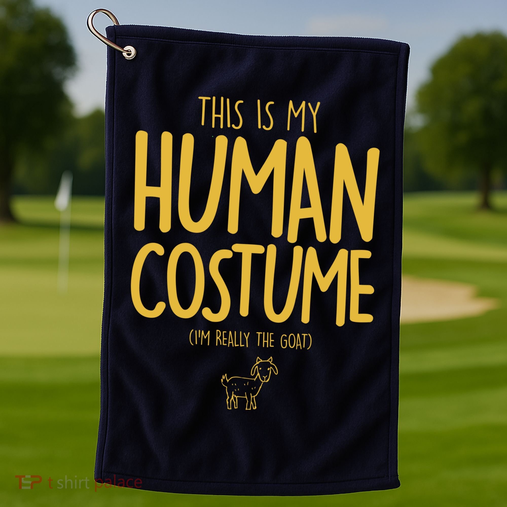 This Is My Human Costume  I'm Really a Goat Golf Towel