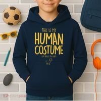 This Is My Human Costume  I'm Really a Goat Kids Hoodie thumb 2