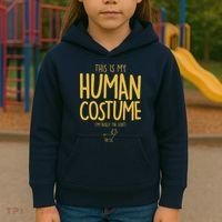 This Is My Human Costume  I'm Really a Goat Kids Hoodie thumb 3