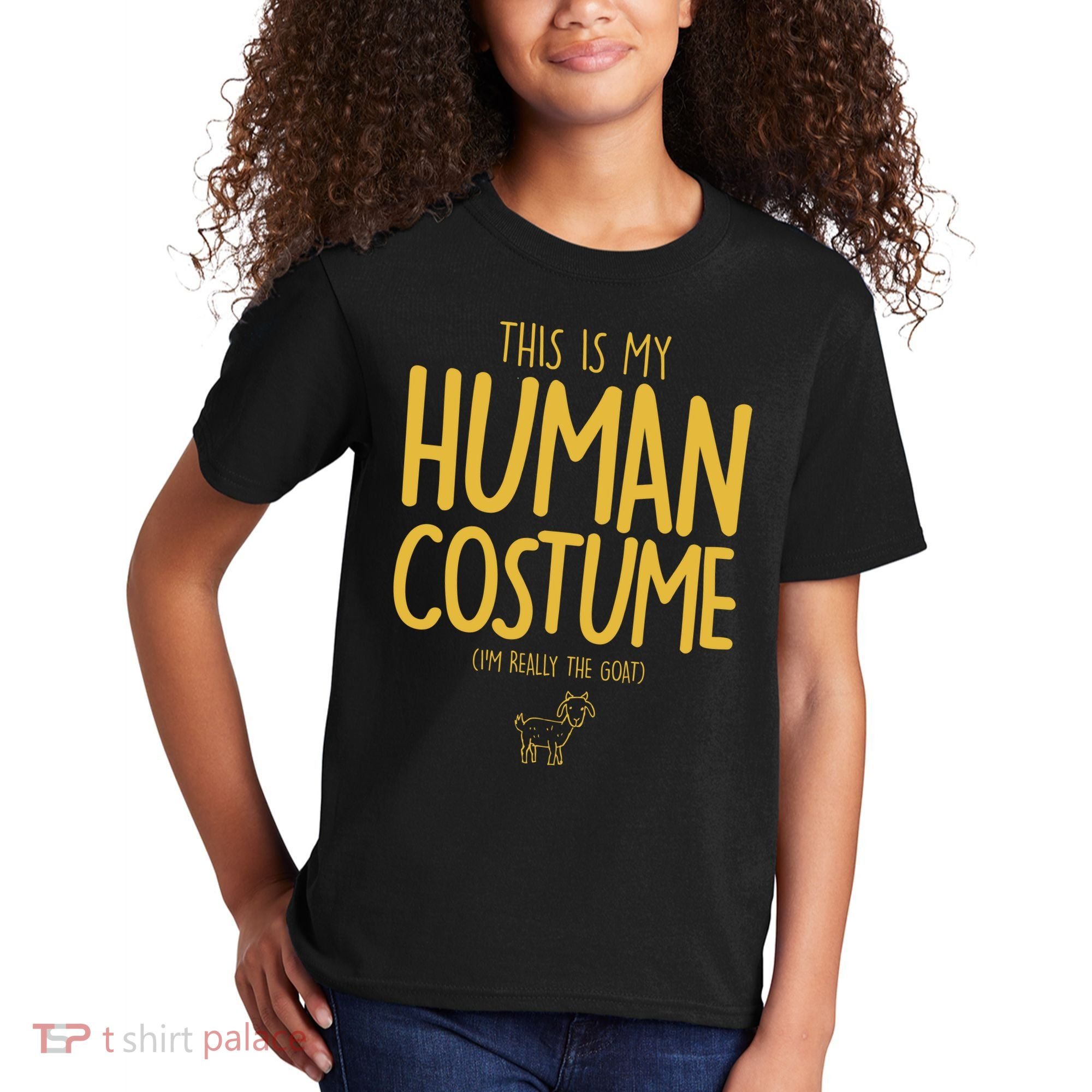 This Is My Human Costume  I'm Really a Goat Kids T-Shirt
