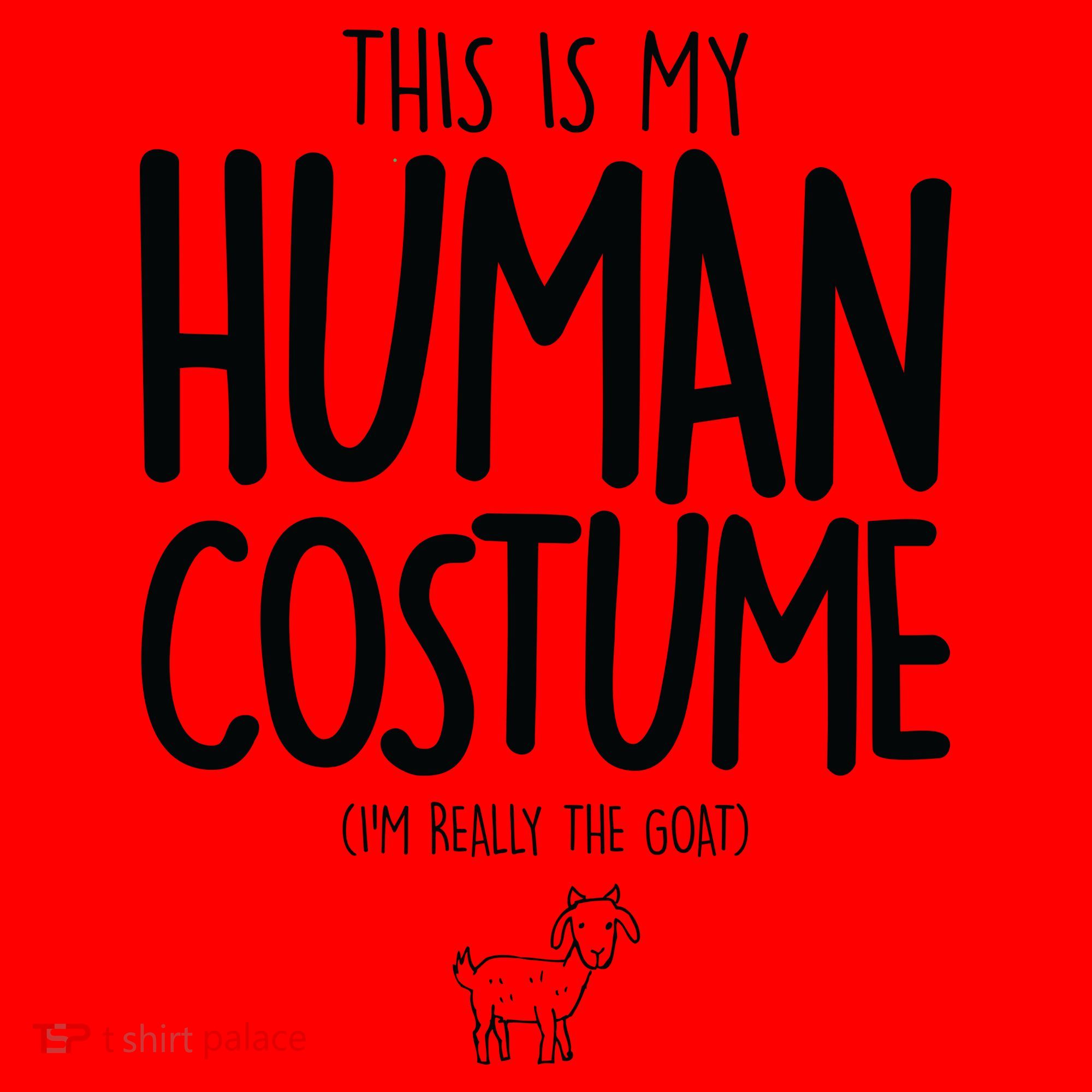 This Is My Human Costume  I'm Really a Goat Santa Hat