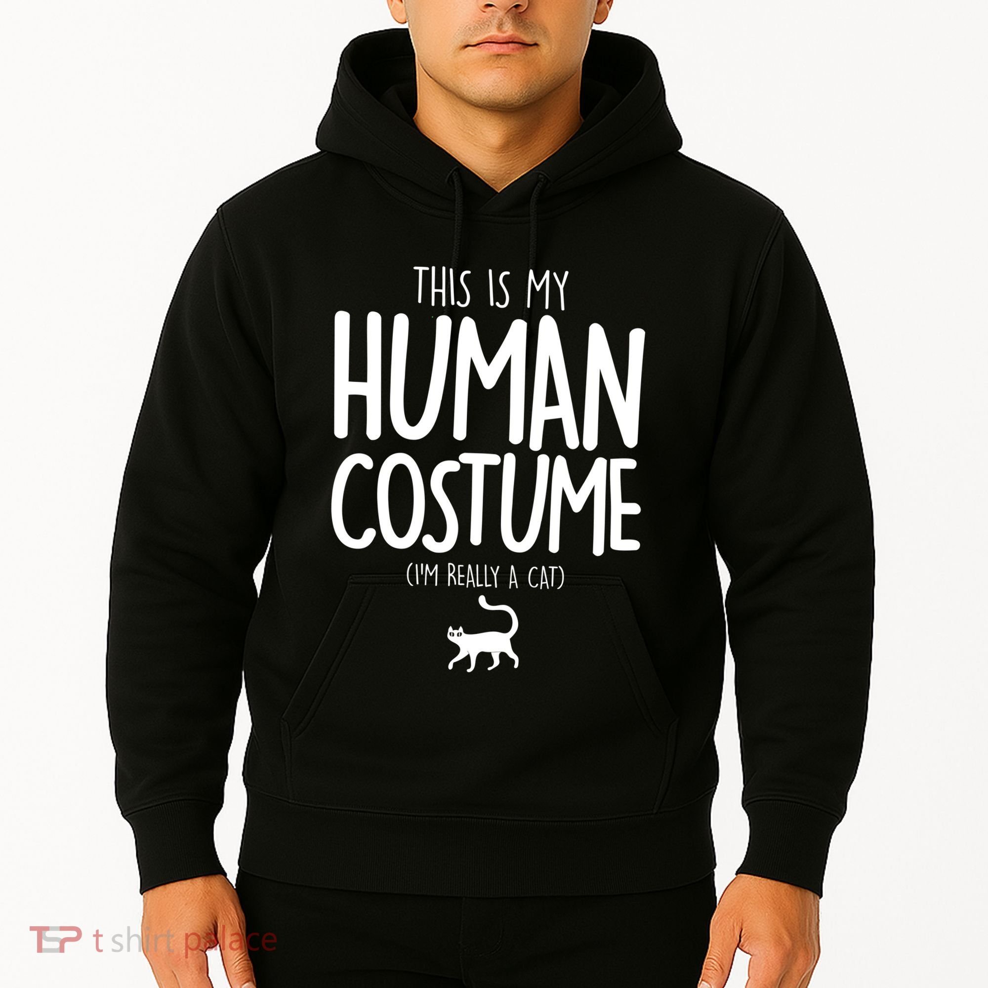 This Is My Human Costume I'm Really a Cat Hoodie