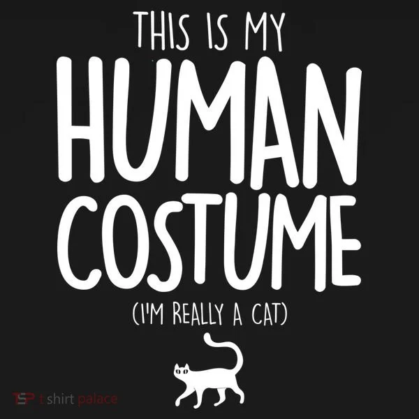 This Is My Human Costume I'm Really a Cat Long Sleeve Shirt