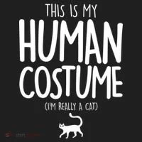 This Is My Human Costume I'm Really a Cat Beanie thumb 2