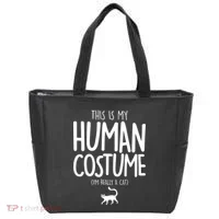 This Is My Human Costume I'm Really a Cat Tote Bag thumb 0