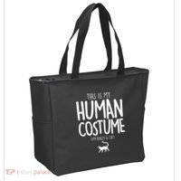 This Is My Human Costume I'm Really a Cat Tote Bag thumb 2