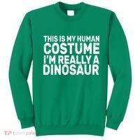 This Is My Human Costume I'm Really a Dinosaur Sweatshirt thumb 0